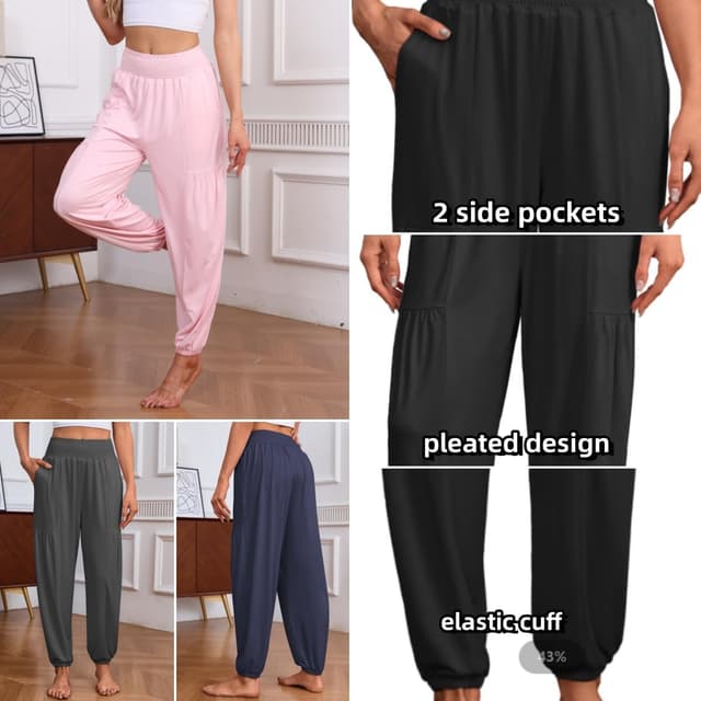 Thumbnail 4 de Famulily Women's Lightweight Harem Pants