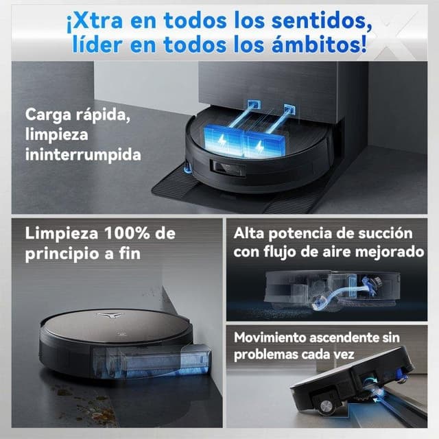 Detalle 2 de Ecovacs Deebot X11 Pro Omni: robot aspirador y fregasuelos con autovaciado y navegación IA