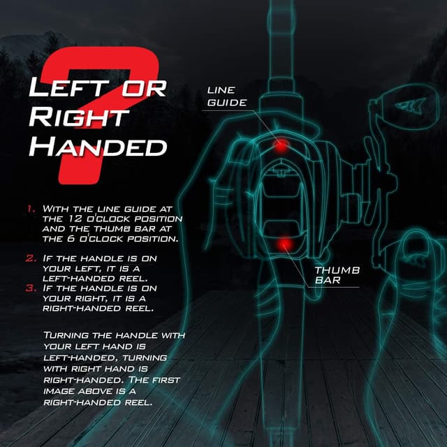 Detalle 2 de KastKing Centron Lite Baitcasting Combo 15.4 lb