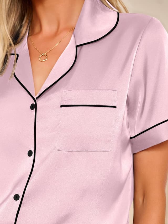 Thumbnail 4 de LILLUSORY Silk Satin Pajama Set 2-Piece