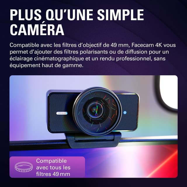 Thumbnail 6 de Elgato Facecam 4K – caméra web 4K60