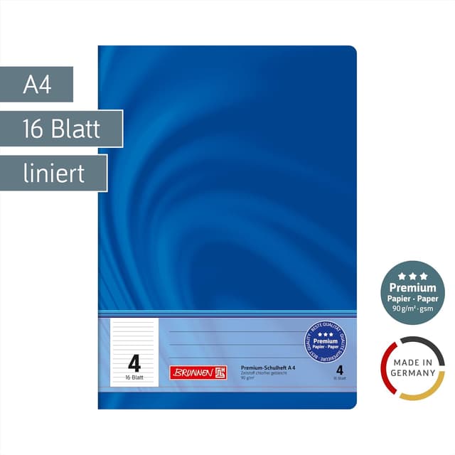 Thumbnail 2 de BRUNNEN Cuaderno Escolar Premium Vivendi 📘 A4, Líneas, 16 Hojas