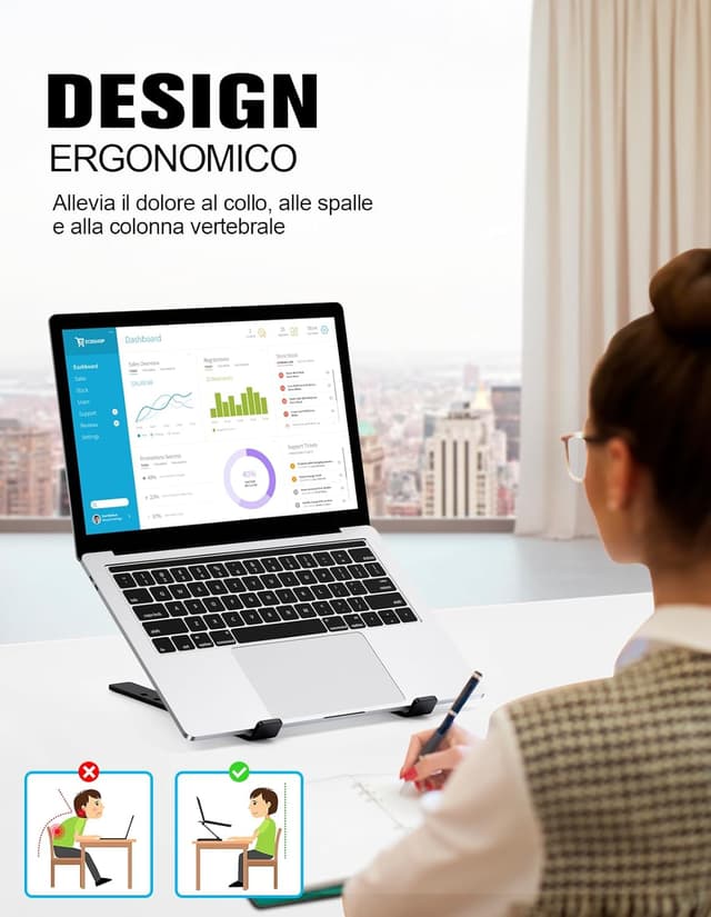 Thumbnail 2 de Babacom Supporto PC Portatile 5 livelli