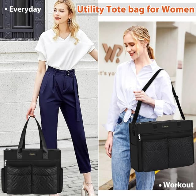 Detalle de ITIEZY Shopper Tasche Damen Groß 41x14x32 cm