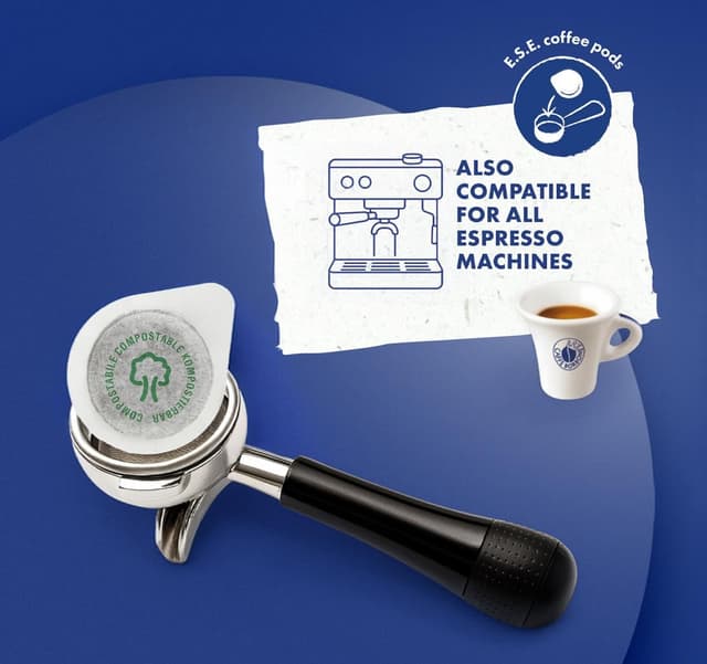 Detalle 2 de Caffè Borbone Dosettes Compostables Mélange Light (ESE 44 mm) – 150 dosettes