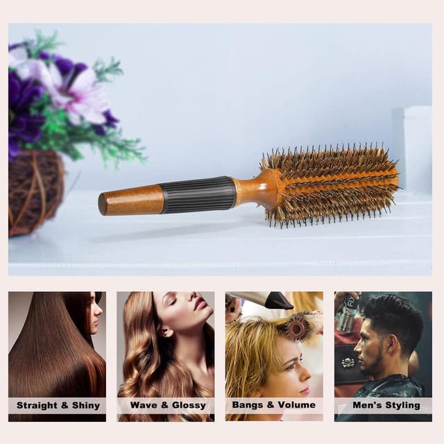 Detalle 1 de Brosse ronde BESTOOL, poils de sanglier, 2,5 inch