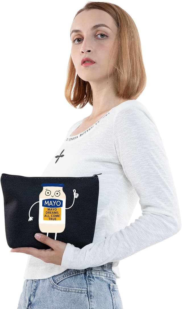 Detalle 2 de Mayonnaise Makeup Bag Mayo Lover Gifts waterproof zipper pouch (Mayo UK)
