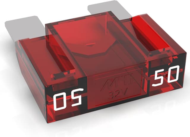 Detalle de AUPROTEC Fusibile Maxi 50A rosso (lamellare) fino a 32 V/DC, 1 pezzo