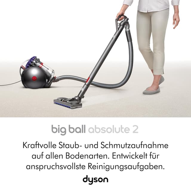 Detalle 2 de Dyson Big Ball™ Absolute 2 Bodenstaubsauger – starke Schmutzaufnahme für alle Bodenarten
