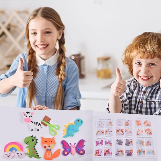 Thumbnail 2 de Tierfilz Nähset für Kinder, 12 Basteltiere