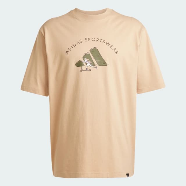 Detalle 2 de Codes Doodle Scooter Graphic Tee camiseta gráfica de dibujo