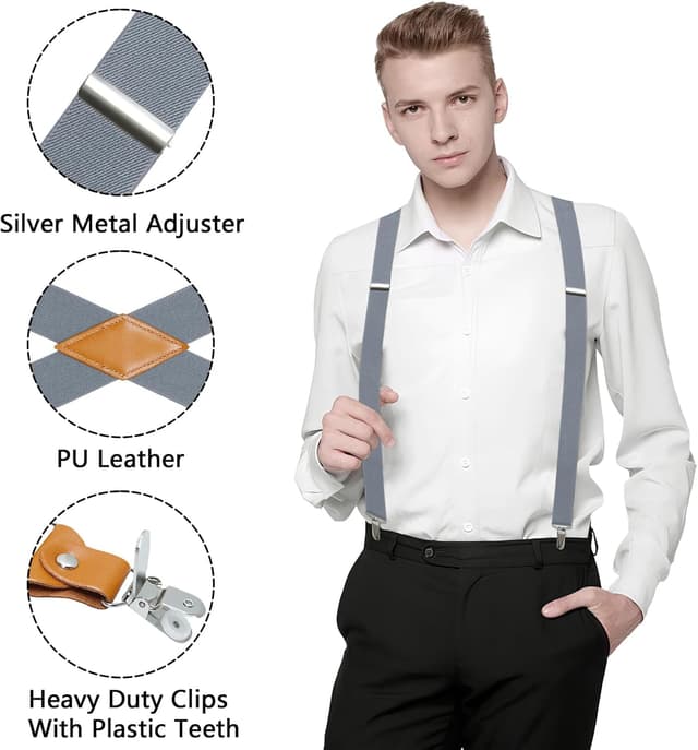 Detalle de Generische Hosenträger Herren Extra Stark 35 mm