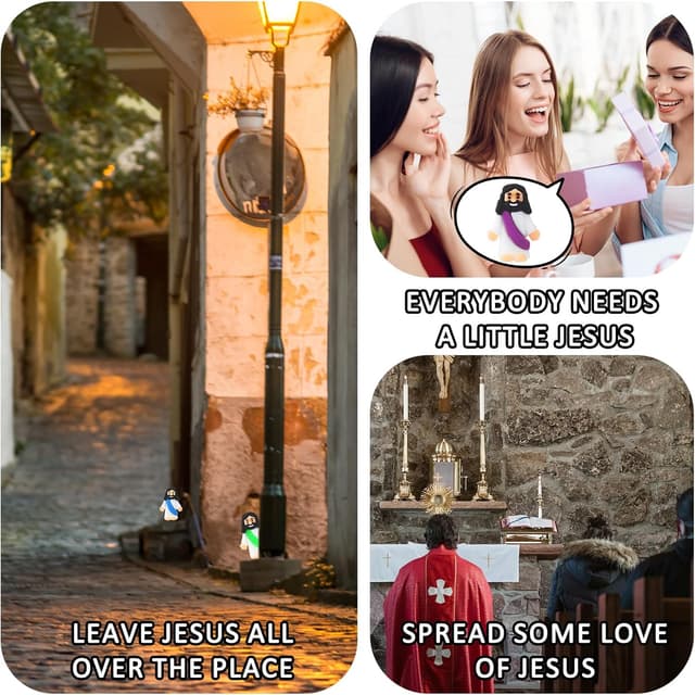 Thumbnail 6 de URSKYTOUS 25-Pack Mini “Little Jesus” Figurines for Easter Eggs, Sunday School Crafts & Gifts