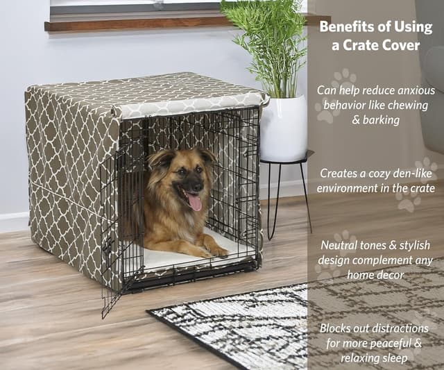 Detalle 2 de MidWest CVR36T-BR Hundebox-Abdeckung 91 cm