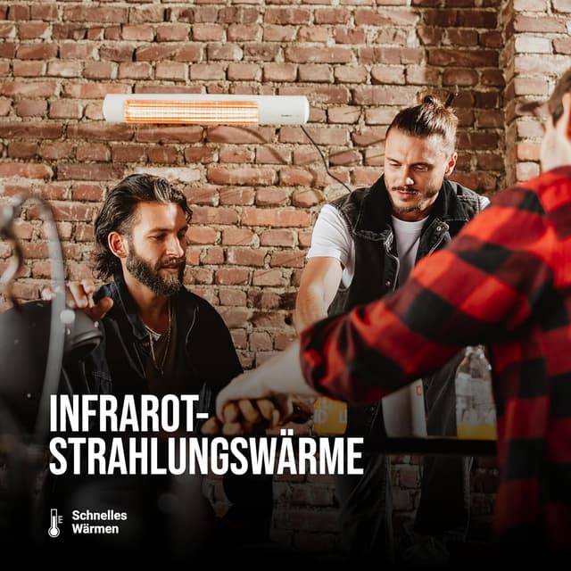 Detalle de Enders Oxeo White Riscaldatore a infrarossi da parete 2 kW