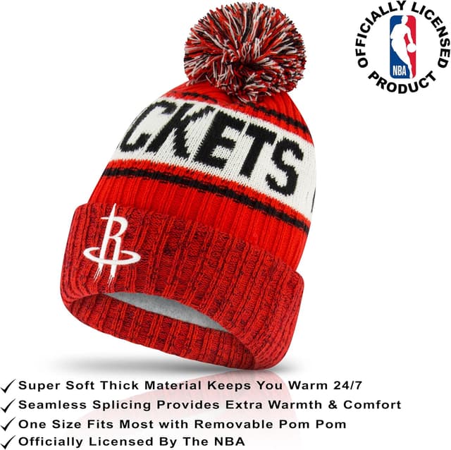 Detalle de Ultra Game Youth NBA Official Super-Soft Winter Beanie with Touch Screen Gloves