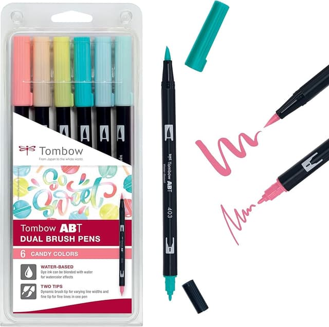 Imagen de Tombow ABT Dual Brush — Estuche 12 rotuladores acuarelables 🎨 en OfertitasTOP