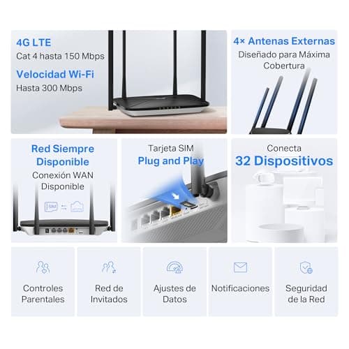 Detalle 2 de MERCUSYS MB115-4G 300 Mbps Router inalámbrico