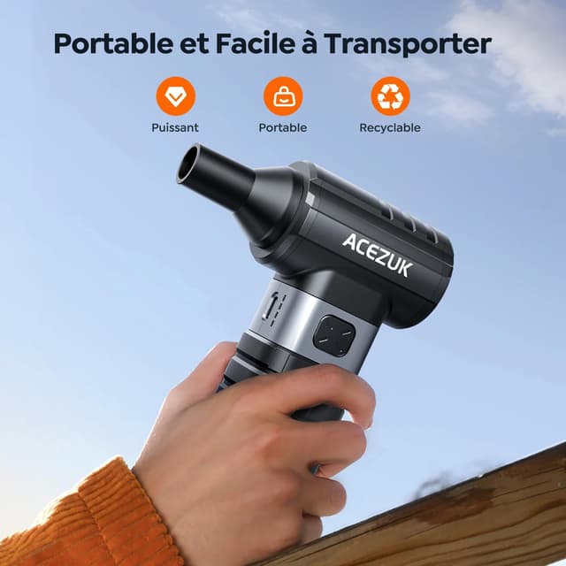 Thumbnail 5 de ACEZUK AD100 Souffleur 10500mAh 300000TR/Min