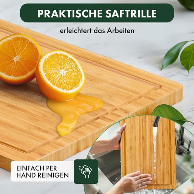 Thumbnail 4 de Blumtal Schneidebrett Bambus XXL 45x30x2 cm