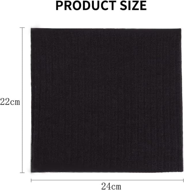 Detalle de Cache-cou en polaire coupe-vent HGDGears en laine tricotée et cachemire (double couche) pour l’hiver