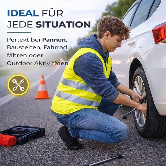 Thumbnail 5 de autogadget Warnwesten Gelb 4er-Set ISO20471