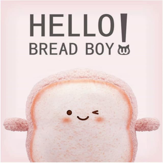 Detalle de VHYHCY Toast Bread Pillow Plush (Pink) — Cute Sliced Bread Sofa Pillow