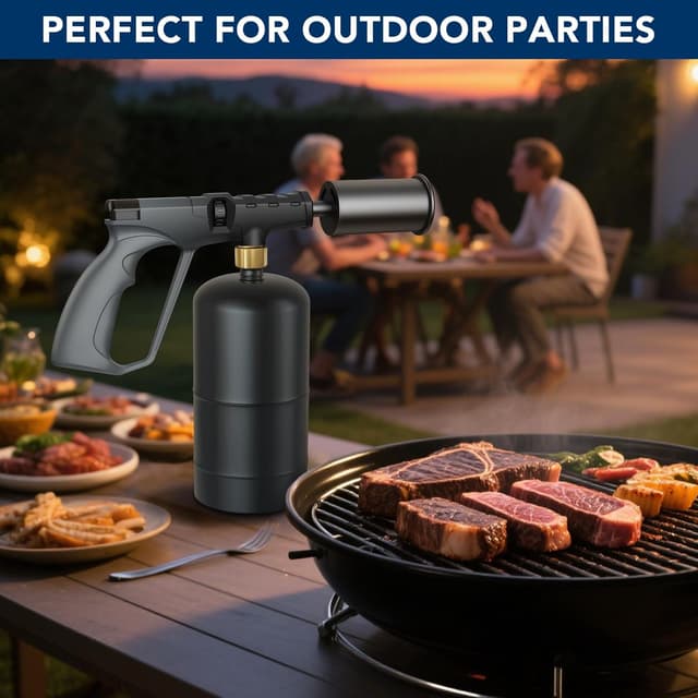 Thumbnail 6 de Sondiko Powerful Propane Torch Gun for Sous Vide, Steak Searing & BBQ (Gray & Black) — Tank Not Included