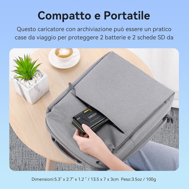 Thumbnail 6 de ENEGON LP-E12 1200mAh dual pack per Canon