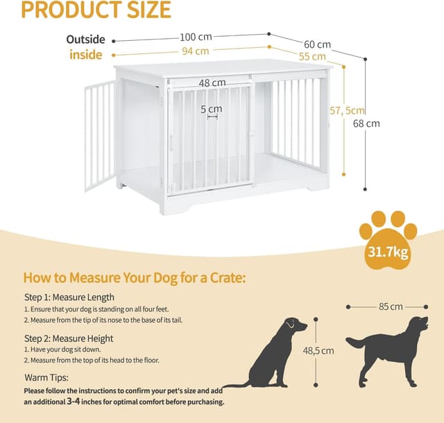 Thumbnail 1 de Hzuaneri DFC02313W jaula para perros 100 cm