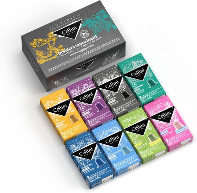 Thumbnail 1 de Café Cellini Cápsulas de Aluminio para Nespresso ☕️ 80 piezas