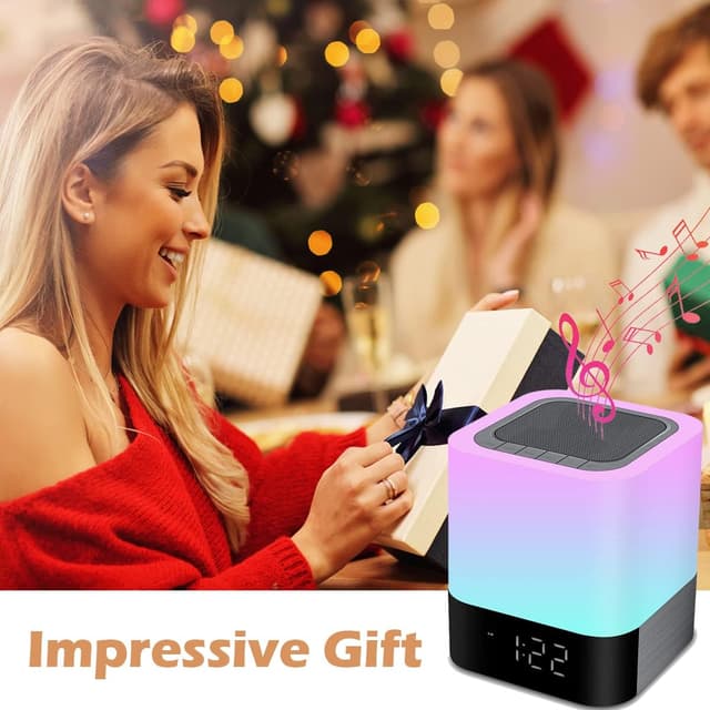 Thumbnail 6 de Bedside Lamp with Alarm Clock Bluetooth Speaker 5‑in‑1