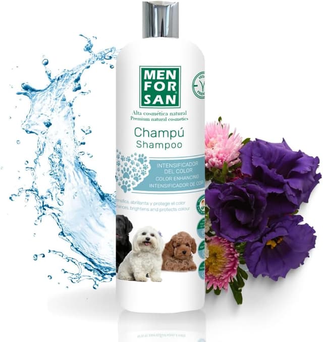 Detalle de MENFORSAN Farbintensivierendes Shampoo für Hunde 1 l