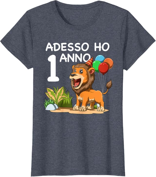 Thumbnail 5 de Maglietta 1 Compleanno Leone bambini