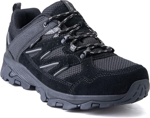 Detalle de SILENTCARE Waterproof Walking Shoes for Men – Low Rise Non-Slip Lightweight Trekking Trainers