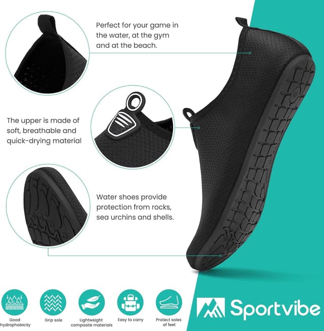 Thumbnail 5 de sportvibe Water Shoes Lightweight barefoot aqua 42