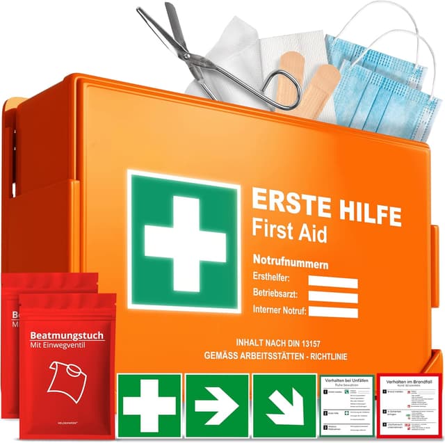 Imagen de Erste Hilfe Kasten DIN 13157:2021 🩹 en OfertitasTOP