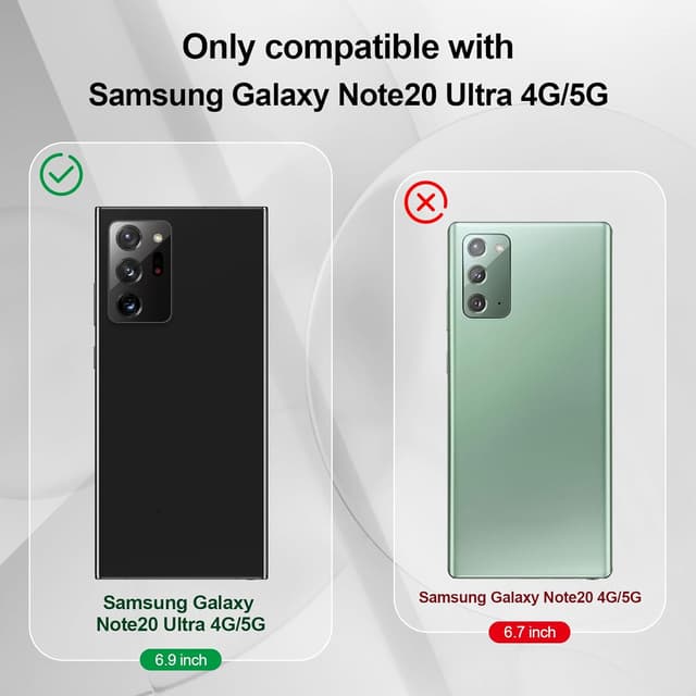 Detalle de Btstring Silicone Case for Samsung Galaxy Note 20 Ultra (Deep Purple) with camera protection lining