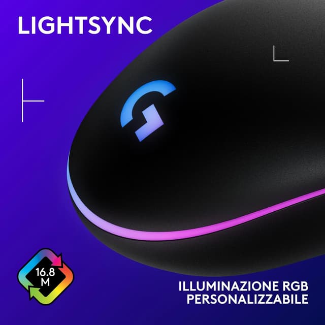 Thumbnail 4 de Logitech G G203 LIGHTSYNC Mouse Gaming 8.000 DPI