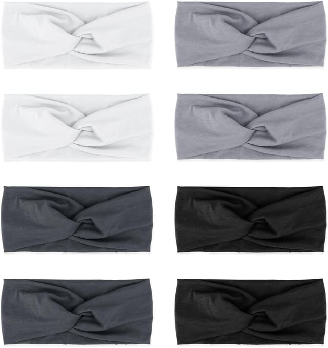 Imagen de DRESHOW 8 Pack Headbands 3.5" wide en OfertitasTOP