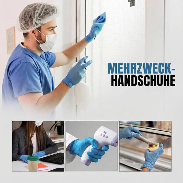 Thumbnail 4 de Nitrilhandschuhe für Lebensmittelqualität Blau