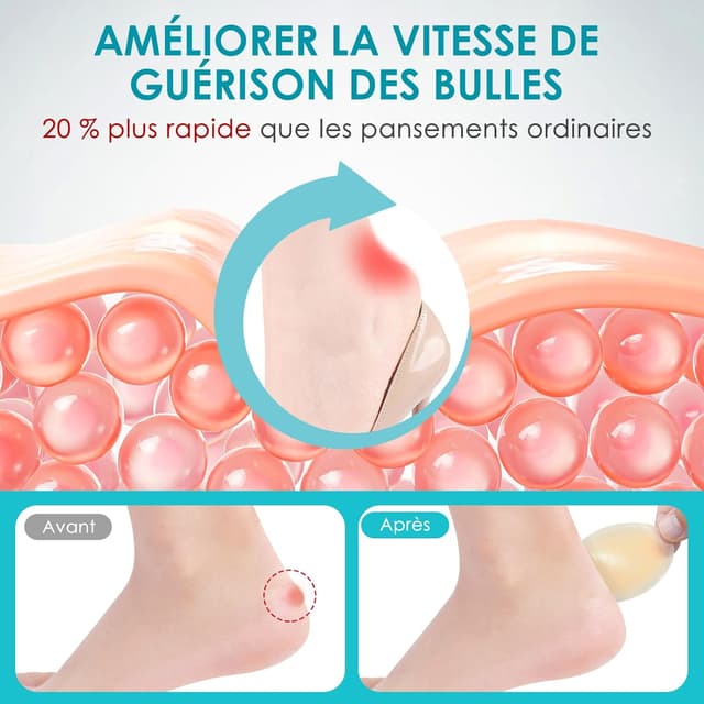 Thumbnail 1 de Pansements ampoules pieds 50 pièces 🤕
