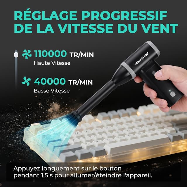 Thumbnail 2 de HAUSHOF Souffleur 8V portable