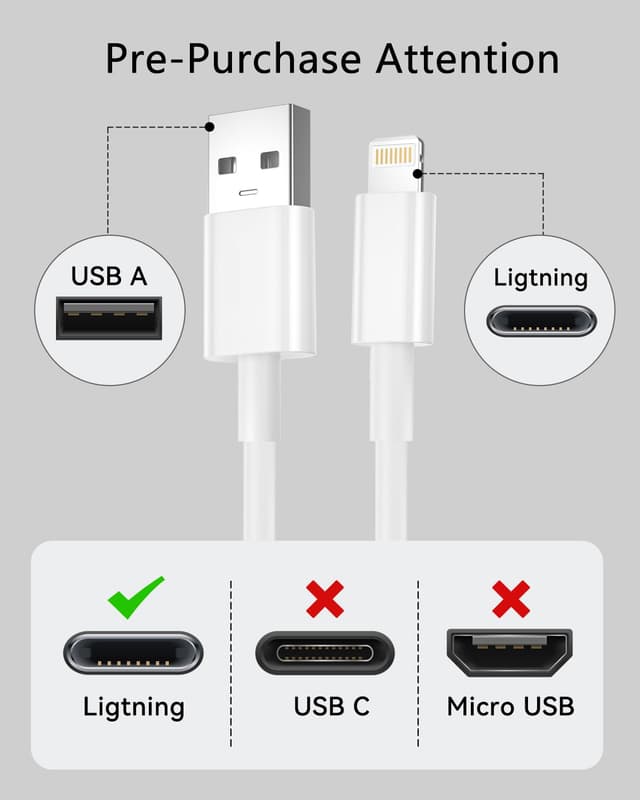 Detalle de Câble iPhone Lightning 1M 2Pack MFi