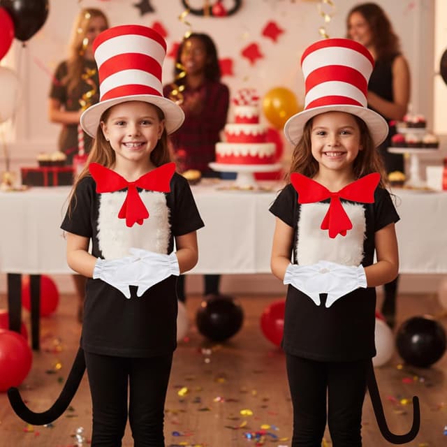 Thumbnail 3 de Cat Costume Accessories Set 4 Pcs