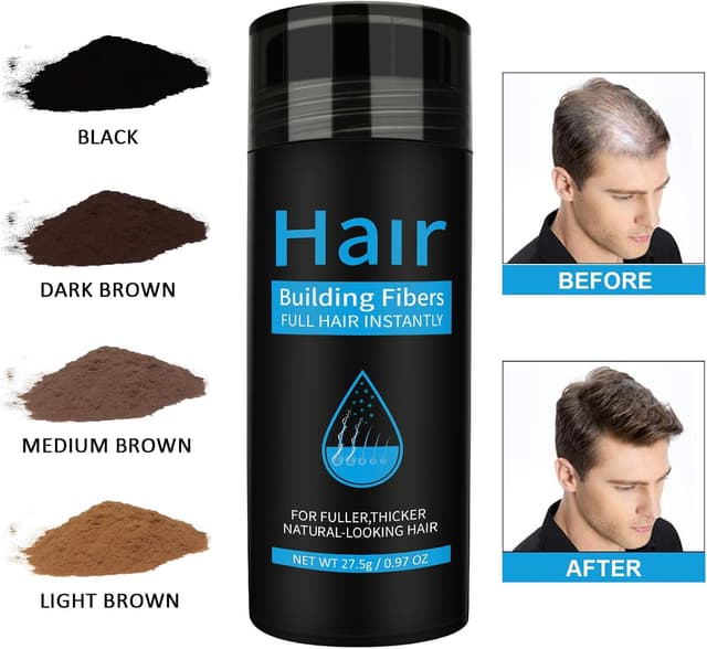 Thumbnail 6 de NUEDSFXO Fibre per Capelli alla Cheratina con Applicatore – Polvere correttiva marrone medio