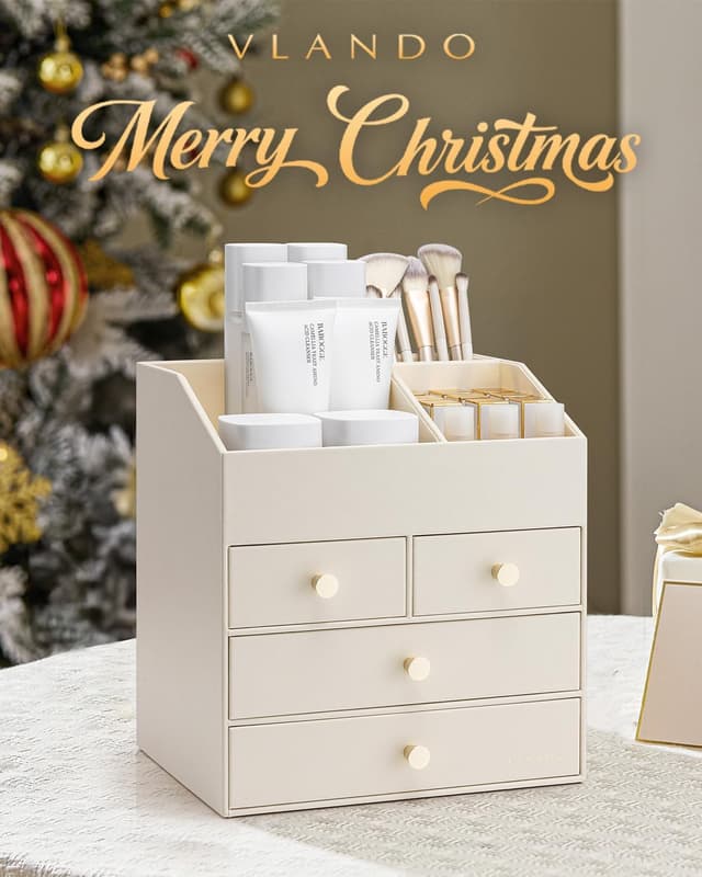 Thumbnail 1 de Vlando Makeup Organiser 4-drawer, large capacity 💄