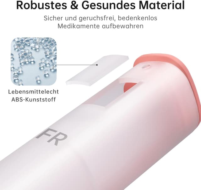 Detalle 2 de KOVIUU Tablettenbox 7 Tage, 14 Fächer