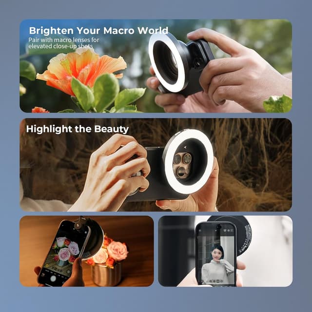 Thumbnail 6 de SMALLRIG Vibe P30 LED-Ringlicht 440 mAh