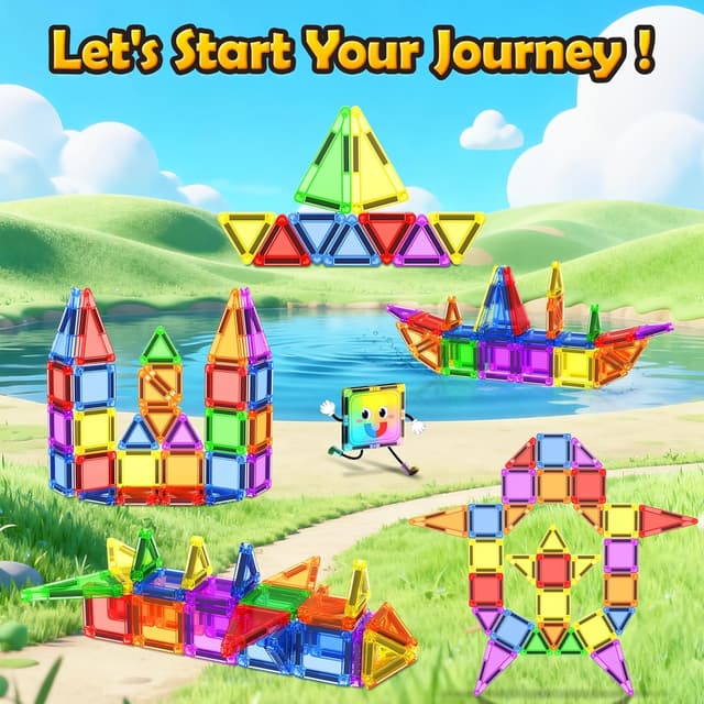 Thumbnail 3 de Magnetic Tiles Set 3–8 Years Old Toys 🧩